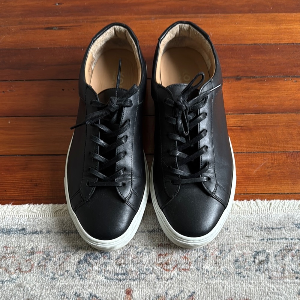 KOIO Capri Black Leather Sneakers